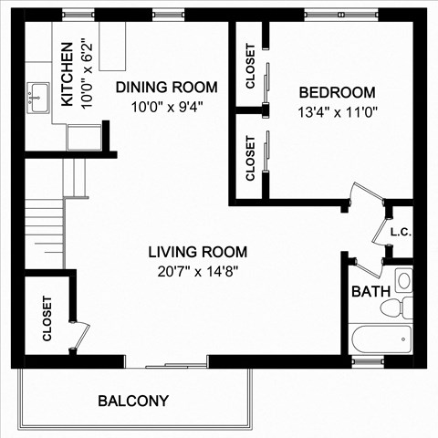 Beachwood Floor Plan at Troy Hills Village in Parsippany, NJ,07054